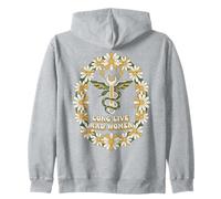 Graphique mécanique Daisy Snake pour Femme Sweat à Capuche