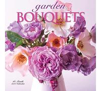 Graphique Mini calendrier mural 2024 Garden Bouquets | 17,8 x 17,8 cm | Papier épais | Organiseur de maison et de bureau | Grande grille mensuelle | 3 langues et jours fériés marqués | Page d'aperçu
