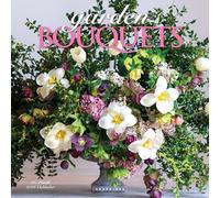 Graphique Mini calendrier mural 2026 Garden Bouquets | 17,8 x 17,8 cm | Papier épais | Organiseur de maison et de bureau | Grande grille mensuelle | 3 langues et jours fériés marqués | Page d'aperçu