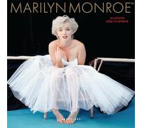 Graphique Mini calendrier mural 2026 Marilyn Monroe | 17,8 x 17,8 cm | Papier épais | Organiseur de maison et de bureau | Grande grille mensuelle | 3 langues et jours fériés marqués | Page d'aperçu de