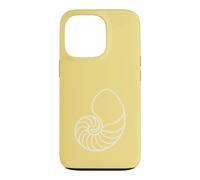 Graphique Minimaliste de Coquillages Nautilus océan Coque pour iPhone 13 Pro