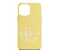 Graphique Minimaliste de Coquillages Nautilus océan Coque pour iPhone 13 Pro Max