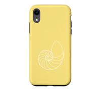 Graphique Minimaliste de Coquillages Nautilus océan Coque pour iPhone XR
