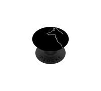 Graphique Minimaliste du Chien Berger Allemand PopSockets PopGrip Adhésif