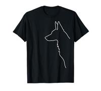 Graphique Minimaliste du Chien Berger Allemand T-Shirt