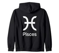 Graphique Minimaliste du Zodiaque Poissons Sweat à Capuche