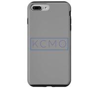 Graphique Minimaliste KCMO de Kansas City of Fountains Missouri Coque pour iPhone 7 Plus/8 Plus
