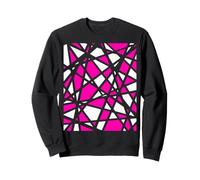 Graphique Minimaliste Rose Abstrait Lignes géométriques Sweatshirt