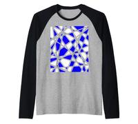 Graphique Minimaliste Vert Abstrait Lignes géométriques Manche Raglan