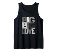 Graphique Monochrome Big Love Gris Débardeur