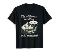 Graphique montagne forêt appelant grimper dans la nature T-Shirt
