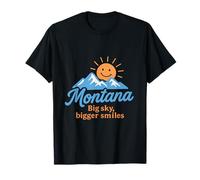 Graphique Montana Big Sky Bigger Smiles State Pride T-Shirt