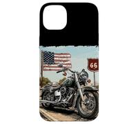 Graphique Moto Freeway pour Un Look Patriotique Coque pour iPhone 14 Plus