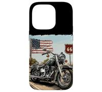 Graphique Moto Freeway pour Un Look Patriotique Coque pour iPhone 14 Pro