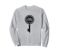 Graphique mystère de détective à clé fermée, Sweatshirt, Unisexe pour Adultes, Gris Chiné, L