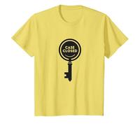 Graphique mystère de détective à clé fermée, T-Shirt, Enfant, Citron, 3 Ans