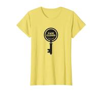 Graphique mystère de détective à clé fermée, T-Shirt, Femme, Citron, M