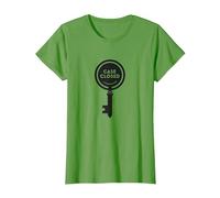 Graphique mystère de détective à clé fermée, T-Shirt, Femme, Herbe, M