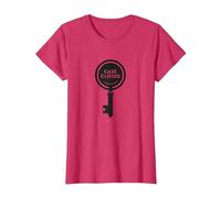 Graphique mystère de détective à clé fermée, T-Shirt, Femme, Rouge chiné, XXL