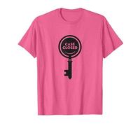 Graphique mystère de détective à clé fermée, T-Shirt, Homme, Rose chiné, 3XL