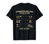 Graphique Non Officiel des unités de l'armée de Washington T-Shirt