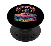 Graphique « on My Way to Fun Mischief » PopSockets PopGrip Adhésif
