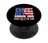 Graphique One Nation Under God Patriotic Spirit PopSockets PopGrip Adhésif