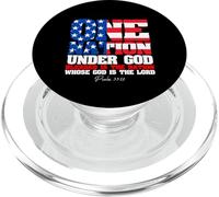 Graphique One Nation Under God Patriotic Spirit PopSockets PopGrip pour MagSafe