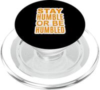 Graphique orange L'importance de l'humilité PopSockets PopGrip pour MagSafe