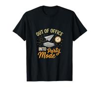 Graphique Out of Office Into Party Mode Work Party T-Shirt