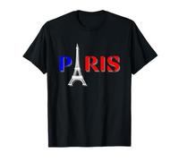 Graphique Paris City avec lettre Tour Eiffel. T-Shirt