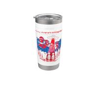 Graphique patriotique de la visite d'extraterrestres du Mt Rushmore Gobelet isotherme en acier inoxydable double paroi
