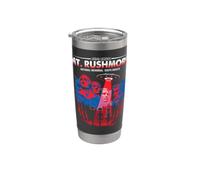 Graphique patriotique de la visite d'extraterrestres du Mt Rushmore Gobelet isotherme en acier inoxydable double paroi