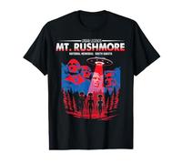 Graphique Patriotique de la Visite d'extraterrestres du MT Rushmore T-Shirt Graphique avec Valeur