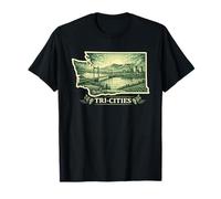 Graphique Paysage pittoresque des Tri-Cities Eastern Washington T-Shirt