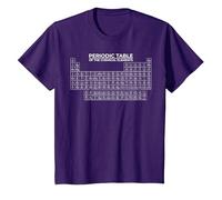 Graphique PÉRIODIQUE des ÉLÉMENTS Chimiques T-Shirt, Enfant, Violet, 10 Ans
