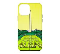 Graphique Pop Art rétro Washington Monument Algae Satire Coque pour iPhone 12 Mini