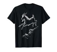 Graphique pour Amoureux des Animaux de chèvre, forêt, Montagnes T-Shirt