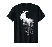 Graphique pour Amoureux des Animaux de chèvre, forêt, Montagnes T-Shirt