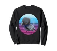Graphique pour Enfants Femmes Hommes Mignon Corbeau Noir Sweatshirt