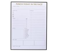 Graphique Punch Today Bloc-notes pour liste de choses à faire - 150 feuilles de planification détachables - Bloc-notes mémo à faire - Parfait rappel quotidien pour l'école, le travail de bureau, les devoirs, les projets et plus encore