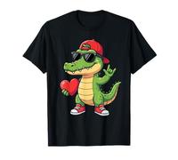 Graphique représentant Alligator Cool Tenant Un cœur et f T-Shirt