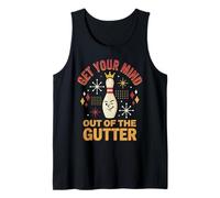Graphique rétro Amusant de Bowling Get Your Mind Out of The Gutter Débardeur