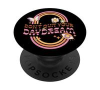 Graphique rétro Arc-en-Ciel Daisy Daydream PopSockets PopGrip Adhésif