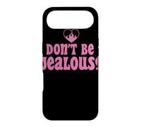 Graphique rétro avec Citation « Don't Be Jealous » Rose Coque pour iPhone Air