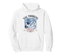 Graphique rétro du téléphérique de Ski de Val Thorens France Sweat à Capuche