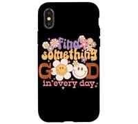Graphique rétro Find Something Good Every Day Coque pour iPhone X/XS