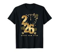 Graphique rétro « Happy New Year 2026 » Let The Countdown Start T-Shirt