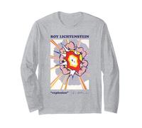 Graphique rétro Roy Lichtenstein Explosion Pop Art Manche Longue