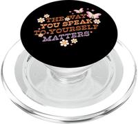 Graphique rétro The Way You Speak Yourself Matters PopSockets PopGrip pour MagSafe